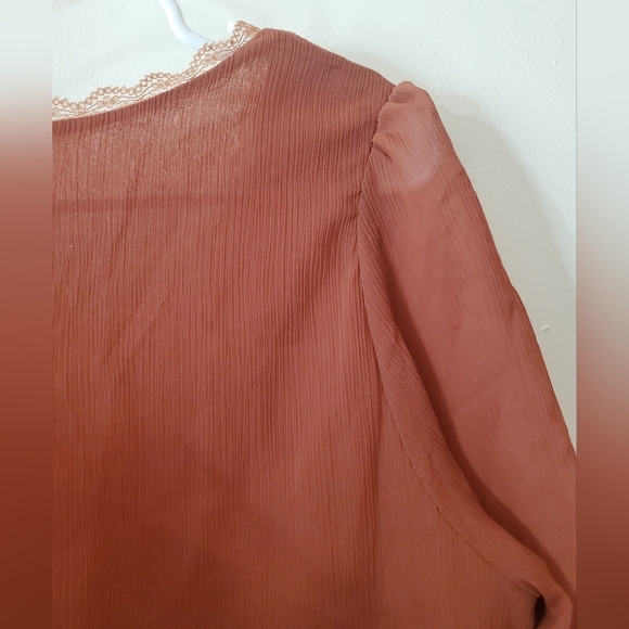 Womens Sheer Renaissance bustier Blouse Size M-L - Picture 9 of 11